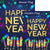 New Year Rockets Double Sided Flags Set (2 Pieces)