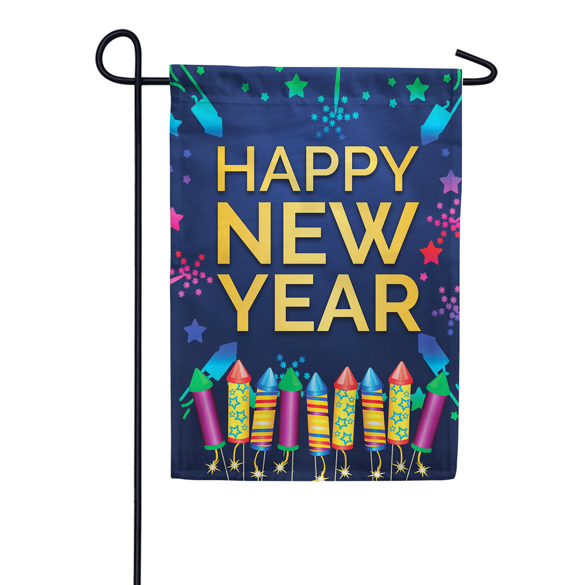 America Forever New Year Rockets Double Sided Garden Flag: Flagsrus.or ...