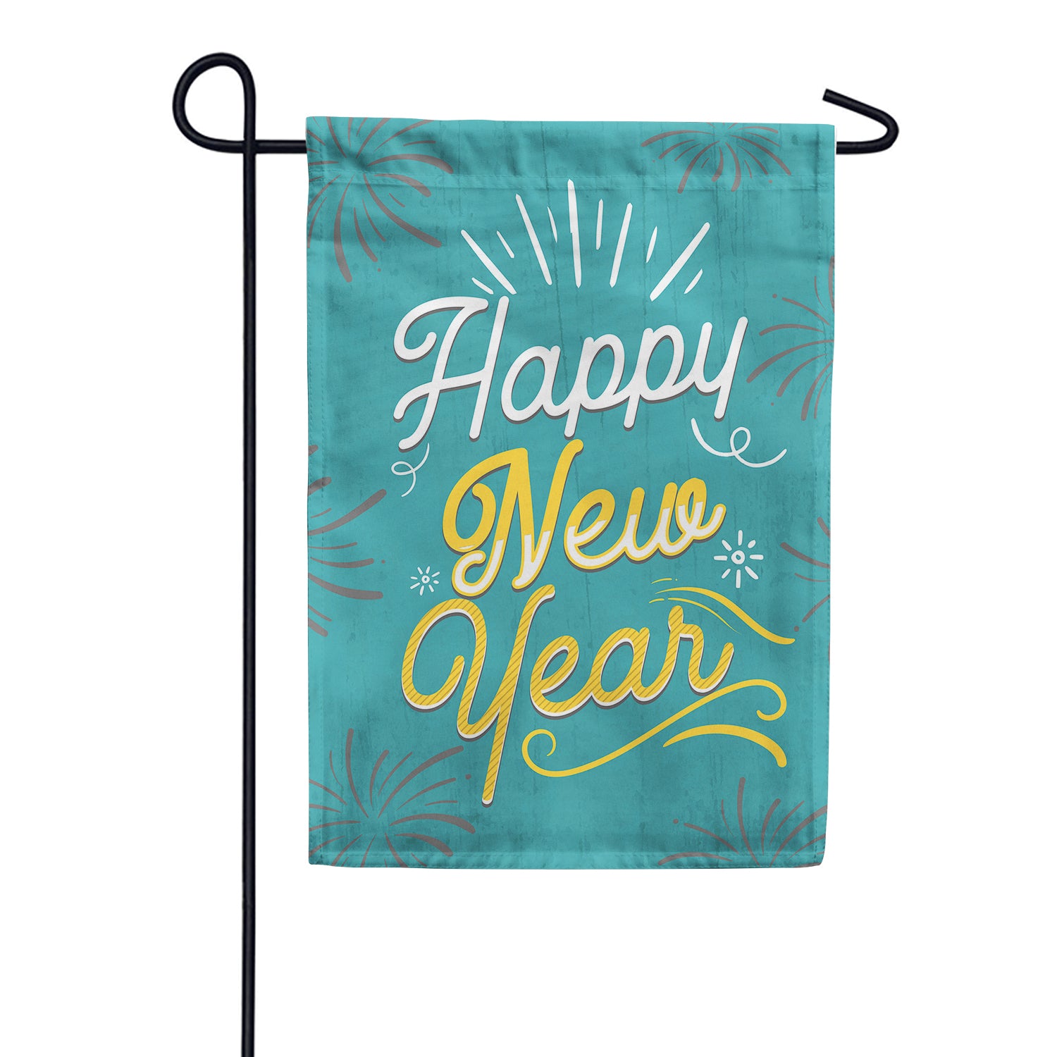 America Forever Happy New Year Double Sided Garden Flag