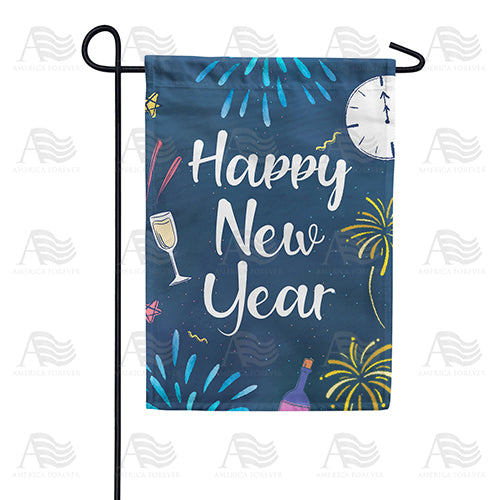 Party At Midnight Double Sided Garden Flag