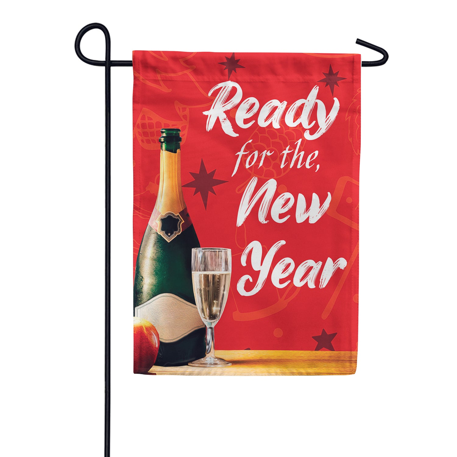 Ready For The New Year Double Sided Garden Flag