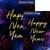 Happy New Year Gold Text Double Sided Flags Set (2 Pieces)