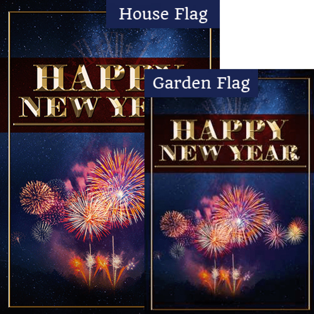 Hoping For A Banner Year Double Sided Flags Set (2 Pieces)
