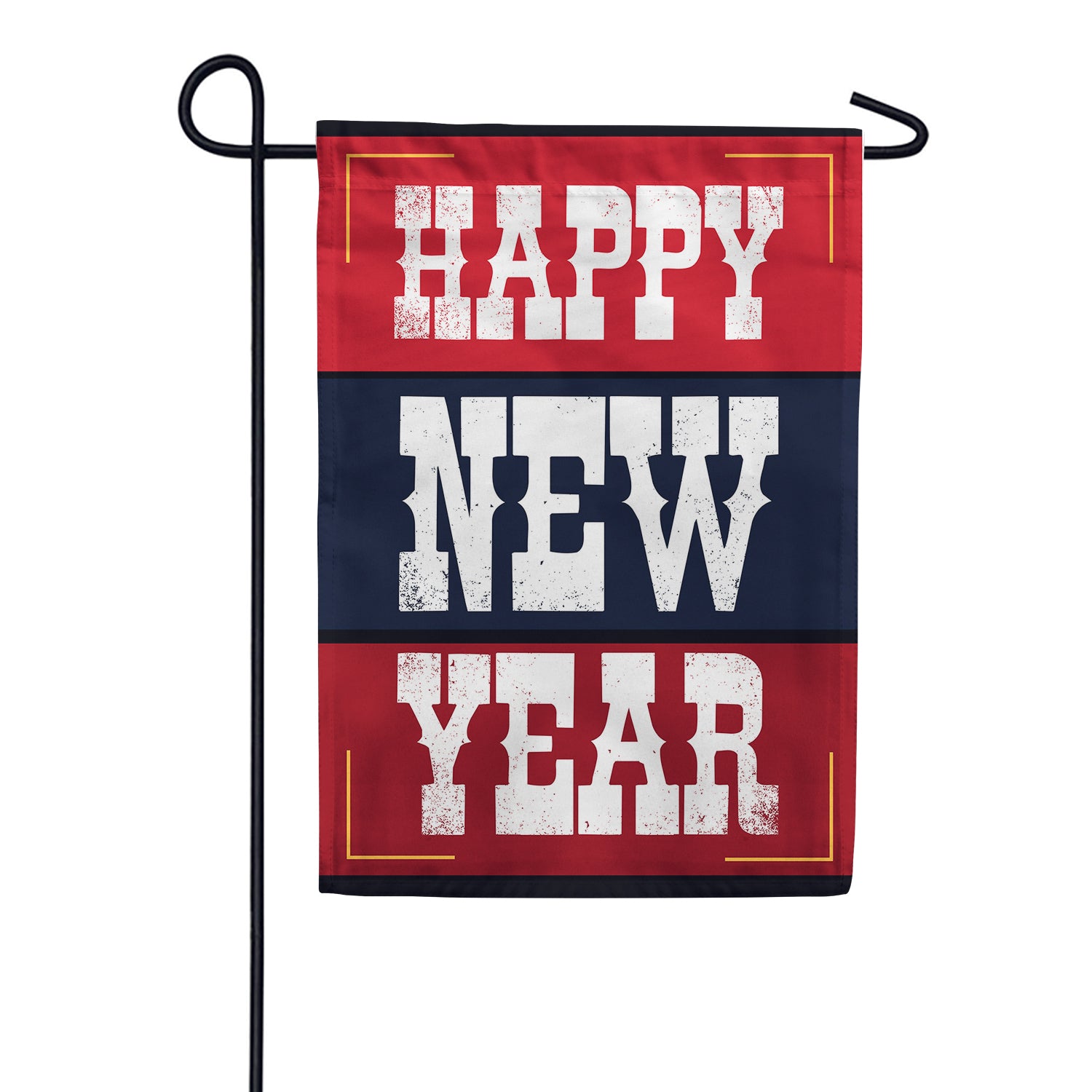 Country New Year Double Sided Garden Flag