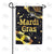 Black And Gold Masks Double Sided Garden Flag