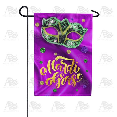 Mardi Gras Doubloons Double Sided Garden Flag