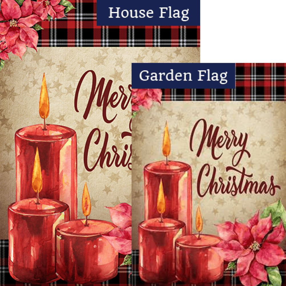 Christmas Aglow Double Sided Flags Set (2 Pieces)
