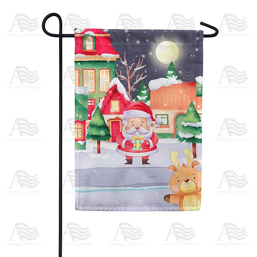 Christmas At North Pole Double Sided Garden Flag