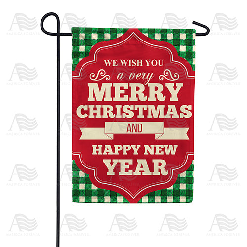 Our Christmas Wish Double Sided Garden Flag