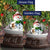 Snowman Water Globe Double Sided Flags Set (2 Pieces)