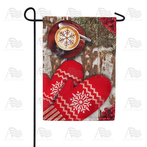 Winter Warmup Double Sided Garden Flag