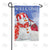 Snowman At Farm Double Sided Garden Flag