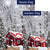 Winter At Red Cabin Double Sided Flags Set (2 Pieces)