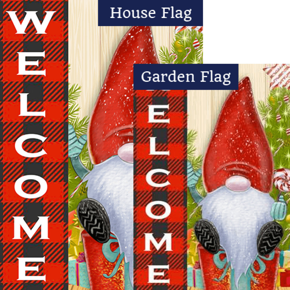 Christmas Gnome Double Sided Flags Set (2 Pieces)