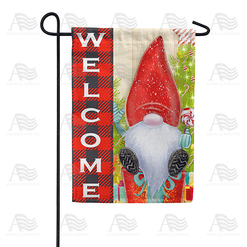 Christmas Gnome Double Sided Garden Flag