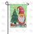 Santa Gnome With Gifts Double Sided Garden Flag