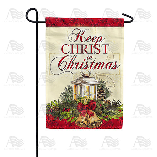 Keep Christ In Christmas Double Sided Garden Flag