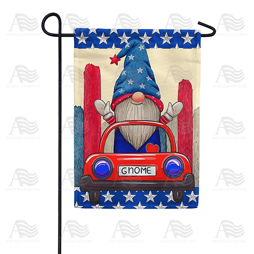 Vote For Gnome Double Sided Garden Flag