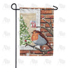 Christmas Perch Double Sided Garden Flag