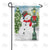 Snowman At Lamp Post Double Sided Garden Flag