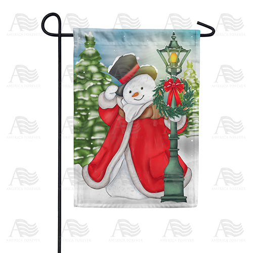 Stylish Snowman Double Sided Garden Flag