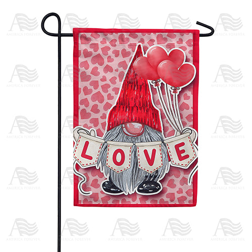 Gnome Love Double Sided Garden Flag