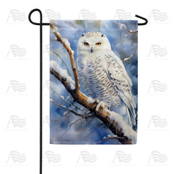 America Forever Snowy Owl Double Sided Garden Flag