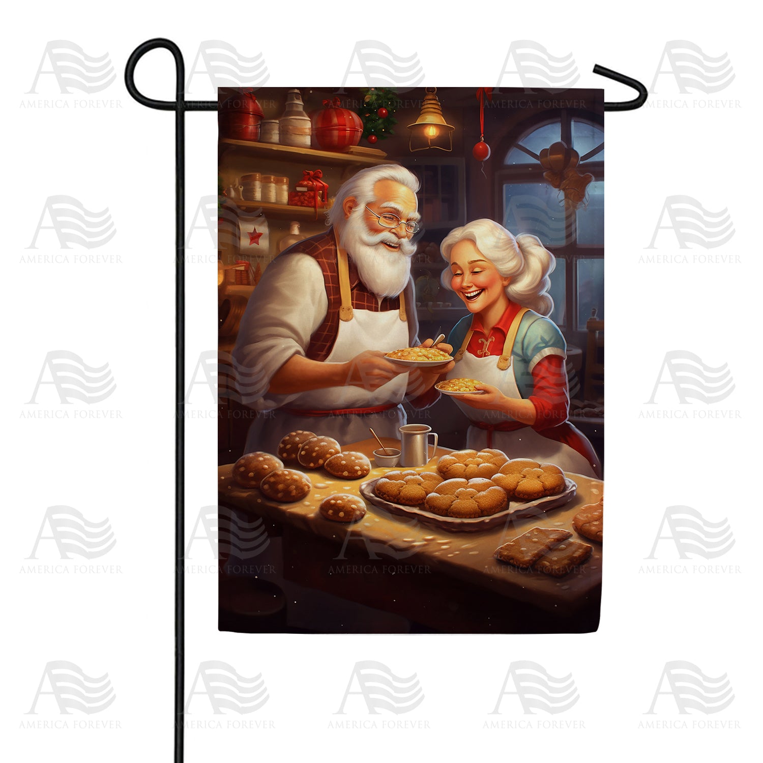 The Claus Kitchen Double Sided Garden Flag