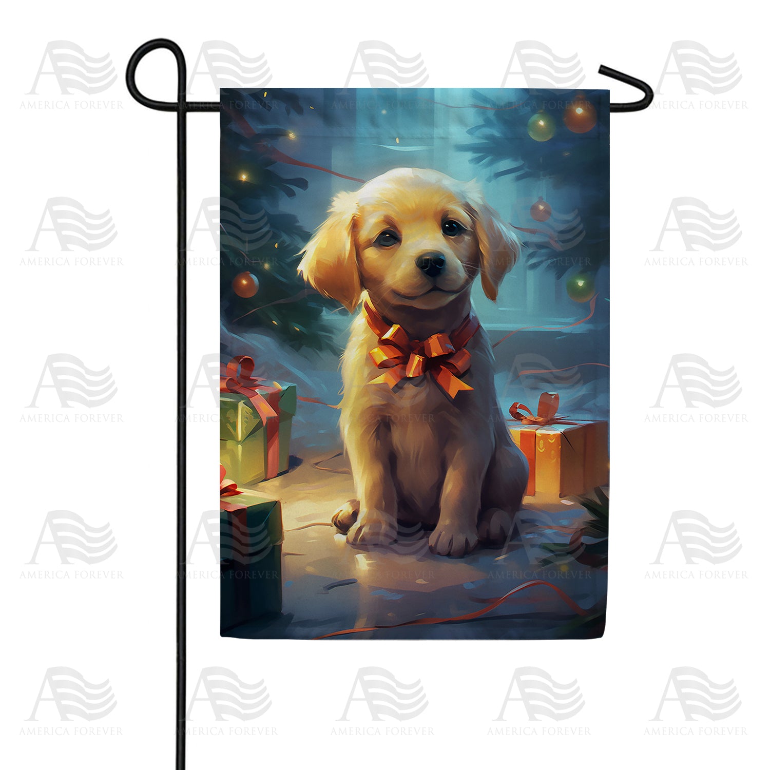 Christmas Surprise For Child Double Sided Garden Flag