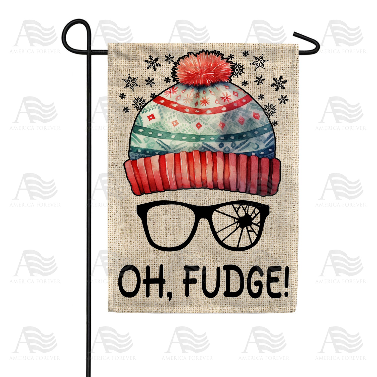 Oh, Fudge! Double Sided Garden Flag