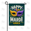 Festive Mardi Gras Double Sided Garden Flag