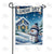 Cozy Snow Day Greetings Double Sided Garden Flag