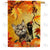 Curious Fall Kitten Double Sided House Flag