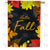 Hello Fall On Black Slate Double Sided House Flag