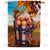 Fall Squirrels With Apple Bounty Double Sided House Flag