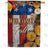 Stars And Stripes Fall Welcome Double Sided House Flag