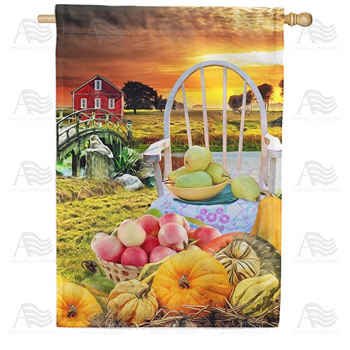 After The Day's Harvest Double Sided House Flag