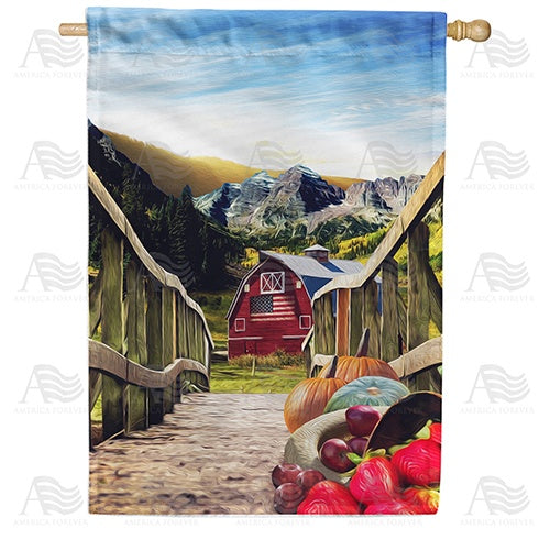 Going Home With Harvest Double Sided House Flag