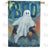 "Boo"berry Ghost Double Sided House Flag