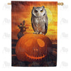 Happy "Owl"oween! Double Sided House Flag