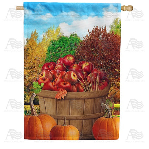 Makings For Fall Pies Double Sided House Flag