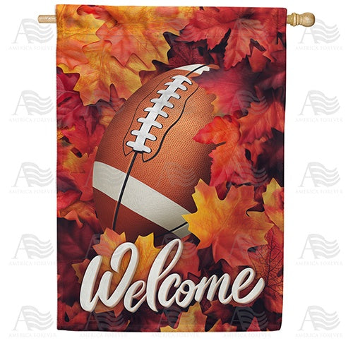 Fall Football Season Double Sided House Flag