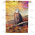 Eagle Basking In Sunlight Double Sided House Flag