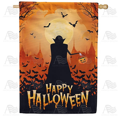 Dracula Walking Double Sided House Flag