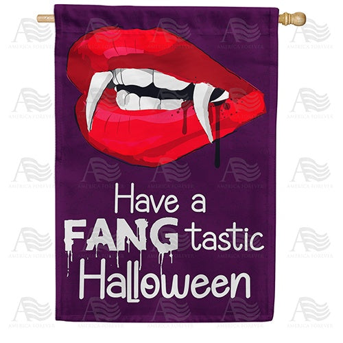 Fangtastic Halloween Double Sided House Flag