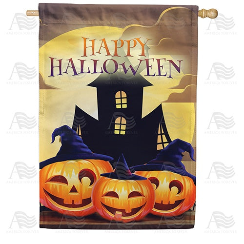 Goofy Pumpkins Double Sided House Flag