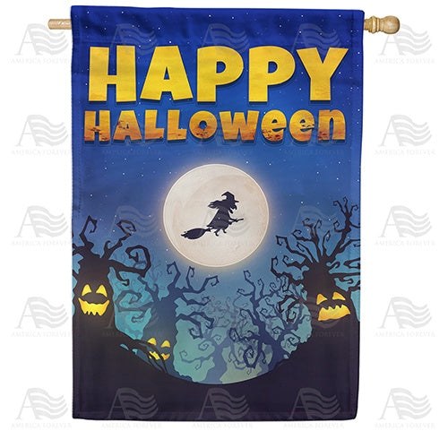 Spooky Trees Double Sided House Flag
