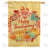 Thanksgiving Love & Gourds Double Sided House Flag