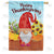 Happy Thanksgiving Gnome Double Sided House Flag