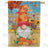 Autumn Breeze Gnome Double Sided House Flag